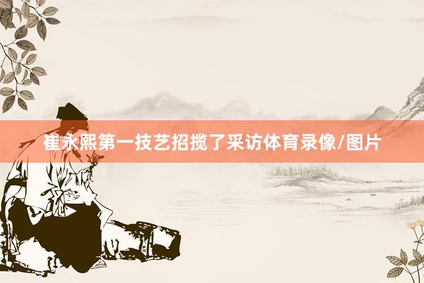 崔永熙第一技艺招揽了采访体育录像/图片