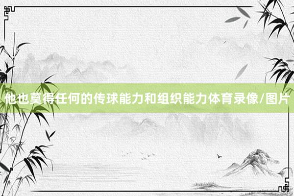 他也莫得任何的传球能力和组织能力体育录像/图片