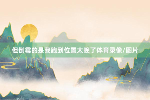 但倒霉的是我跑到位置太晚了体育录像/图片