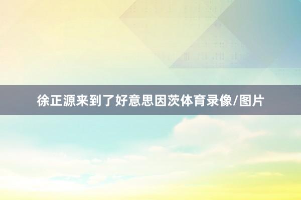 徐正源来到了好意思因茨体育录像/图片