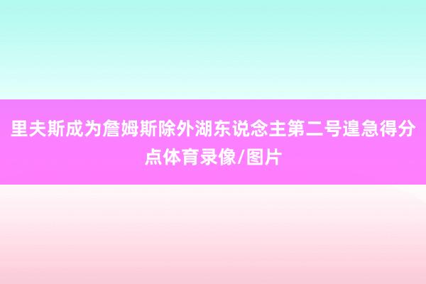 里夫斯成为詹姆斯除外湖东说念主第二号遑急得分点体育录像/图片