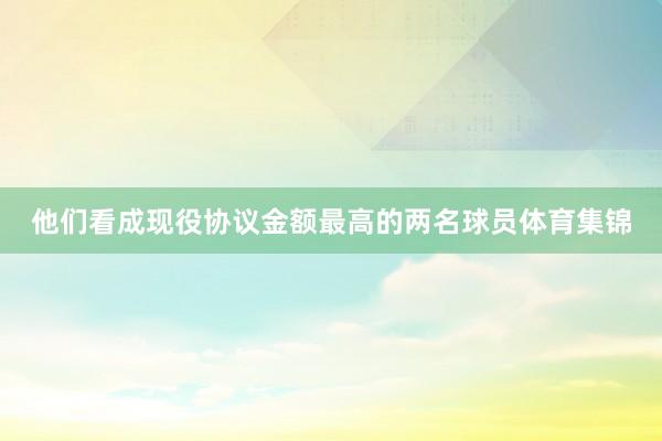 他们看成现役协议金额最高的两名球员体育集锦