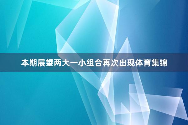 本期展望两大一小组合再次出现体育集锦