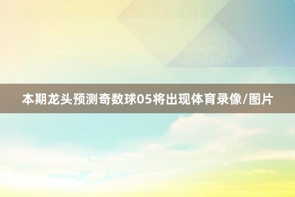 本期龙头预测奇数球05将出现体育录像/图片