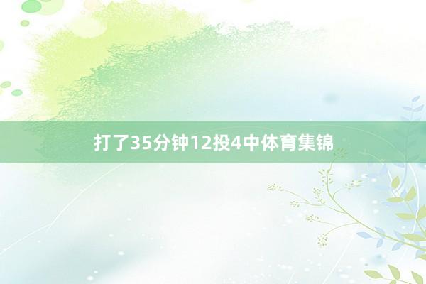 打了35分钟12投4中体育集锦
