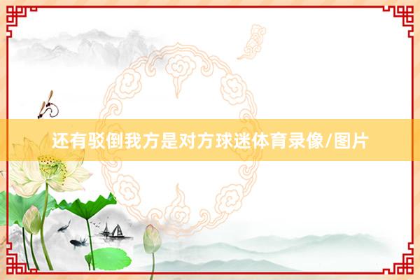 还有驳倒我方是对方球迷体育录像/图片