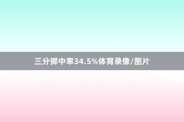 三分掷中率34.5%体育录像/图片