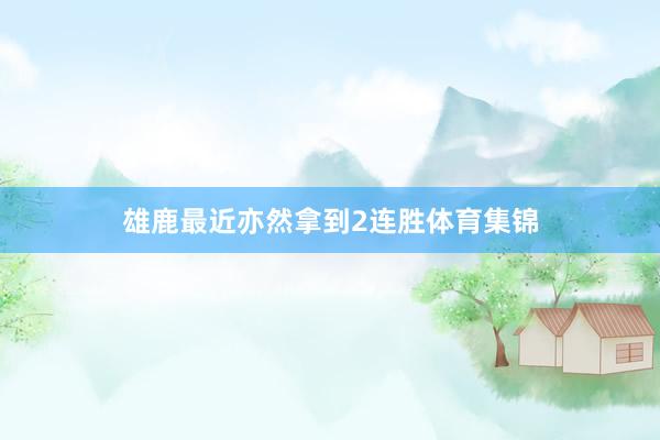 雄鹿最近亦然拿到2连胜体育集锦