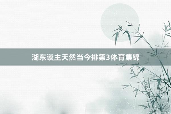 湖东谈主天然当今排第3体育集锦