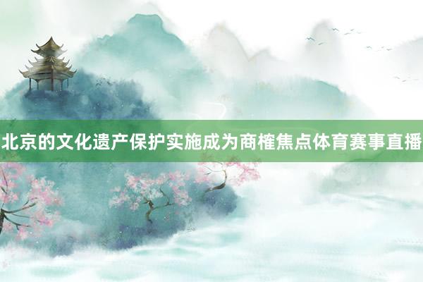 北京的文化遗产保护实施成为商榷焦点体育赛事直播