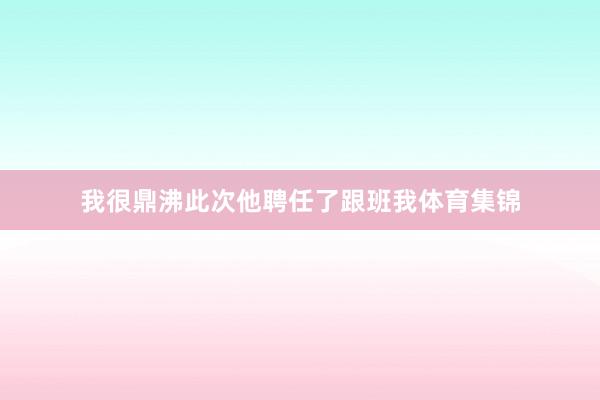 我很鼎沸此次他聘任了跟班我体育集锦