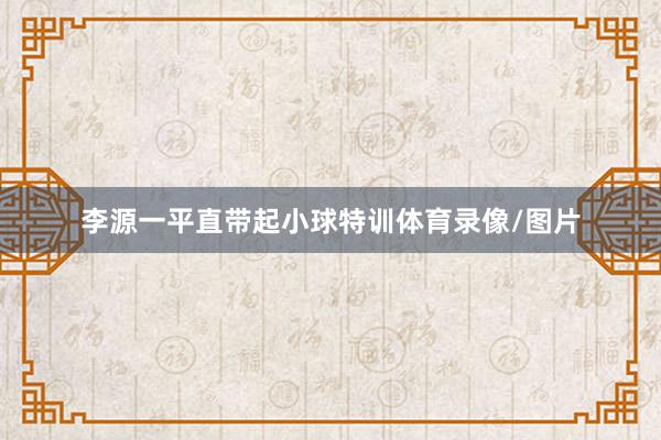 李源一平直带起小球特训体育录像/图片