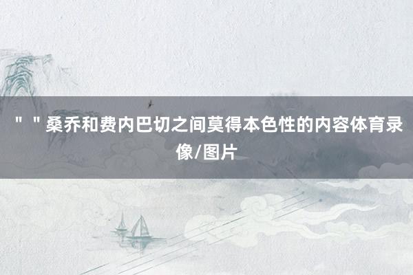 ＂＂桑乔和费内巴切之间莫得本色性的内容体育录像/图片