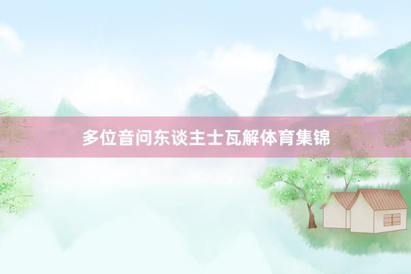 多位音问东谈主士瓦解体育集锦