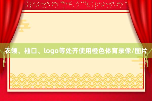 衣领、袖口、logo等处齐使用橙色体育录像/图片