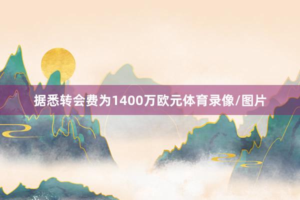 据悉转会费为1400万欧元体育录像/图片