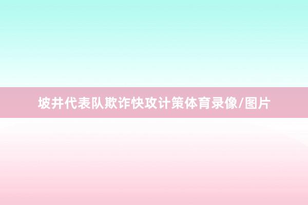 坡井代表队欺诈快攻计策体育录像/图片