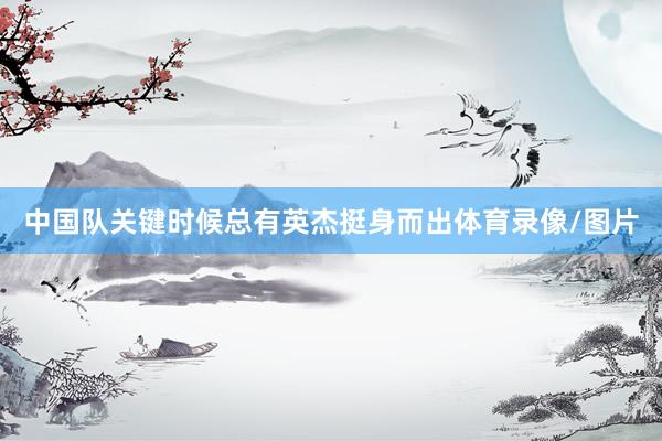 中国队关键时候总有英杰挺身而出体育录像/图片