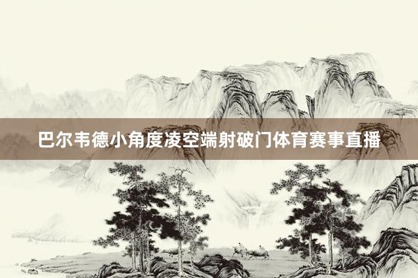 巴尔韦德小角度凌空端射破门体育赛事直播