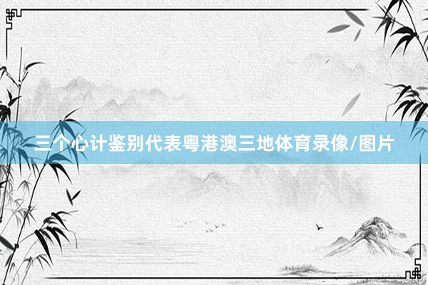 三个心计鉴别代表粤港澳三地体育录像/图片