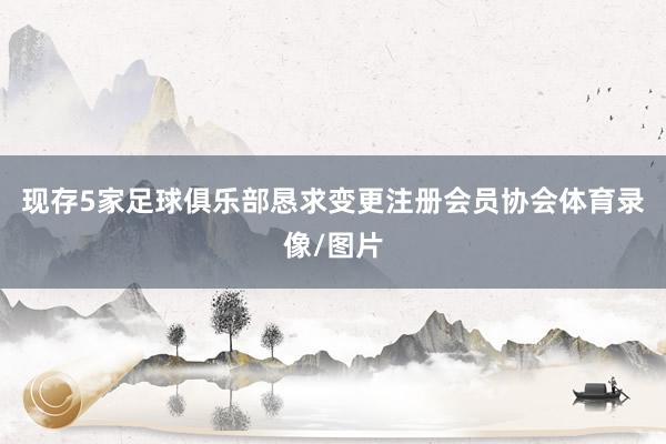 现存5家足球俱乐部恳求变更注册会员协会体育录像/图片