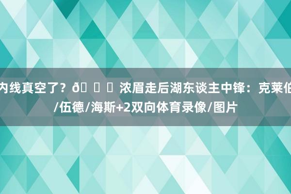 内线真空了？😐浓眉走后湖东谈主中锋：克莱伯/伍德/海斯+2双向体育录像/图片