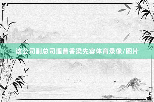 该公司副总司理曹香梁先容体育录像/图片