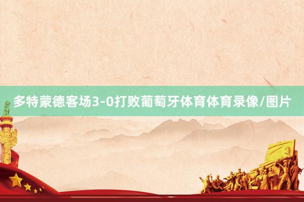 多特蒙德客场3-0打败葡萄牙体育体育录像/图片